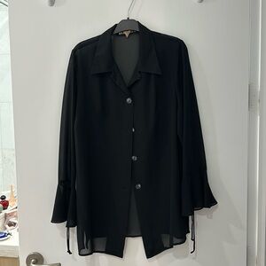 Black button up blouse